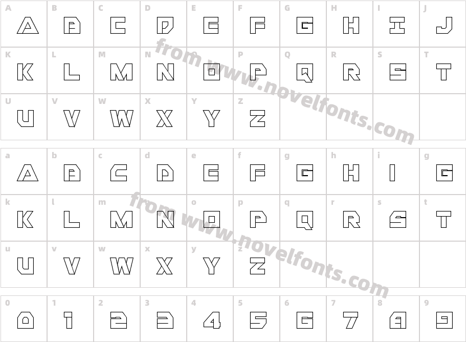 Liberty Island Outline RegularCharacter Map