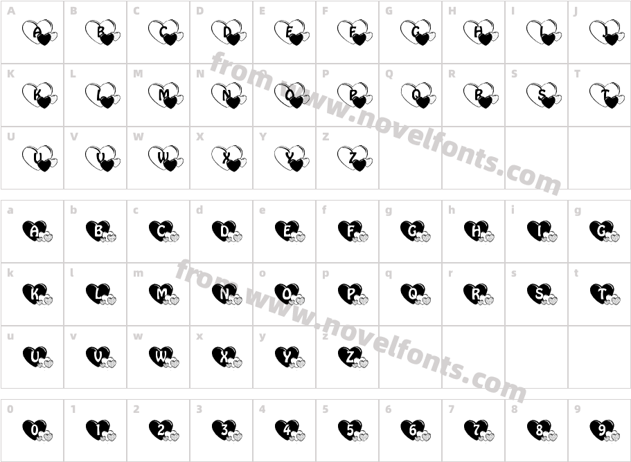 Lieb MütterleinCharacter Map