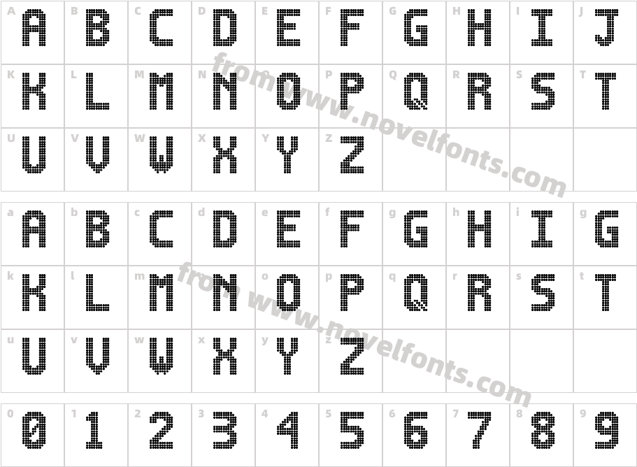 Lightdot 16x10 RegularCharacter Map