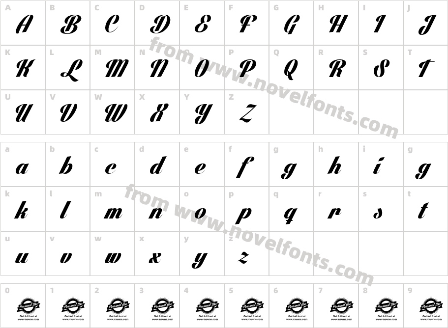 Lighthouse Personal UseCharacter Map