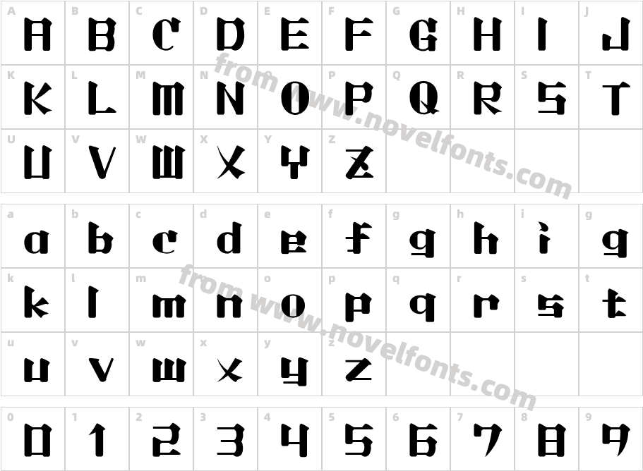 LightmorningCharacter Map