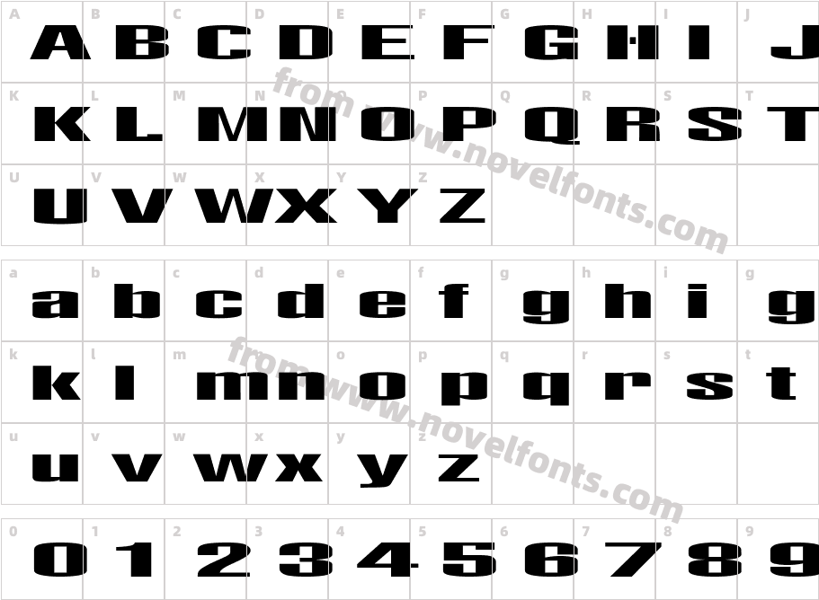 LightsOutCharacter Map