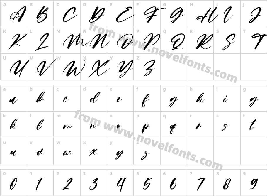 Limited Edition ItalicCharacter Map