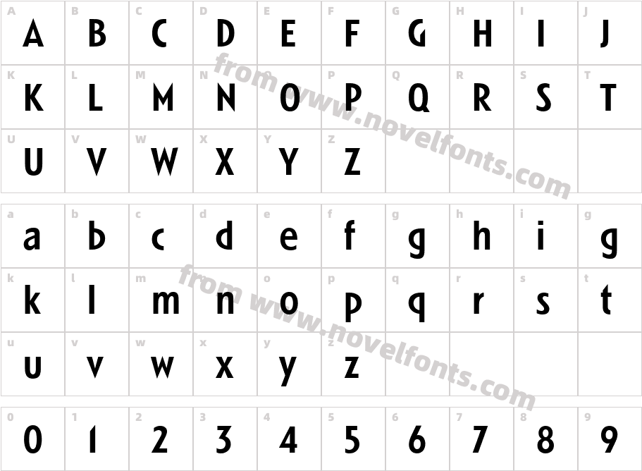 Linotype Spitz MediumCharacter Map