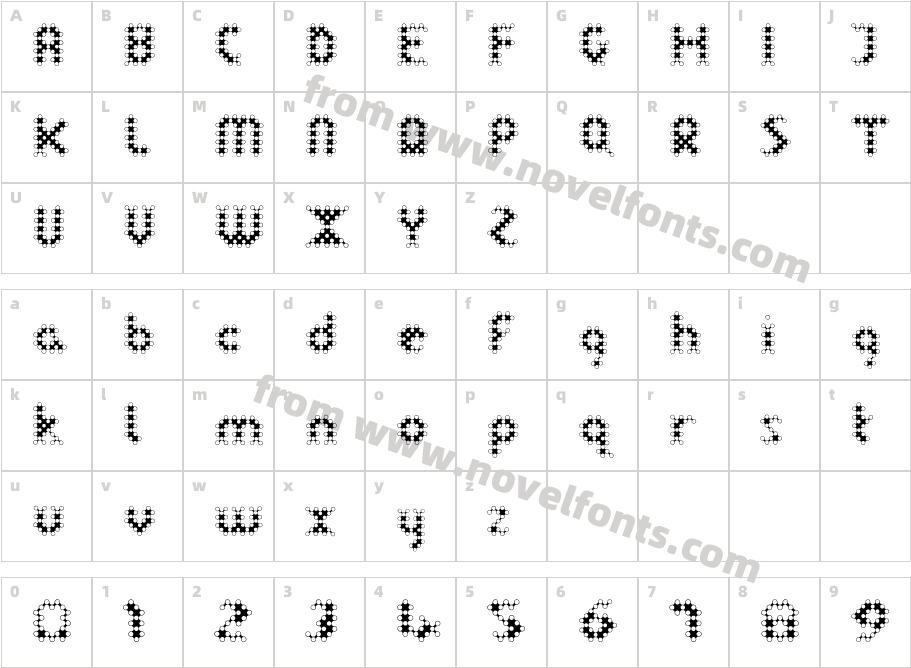 LinotypeDotCharacter Map