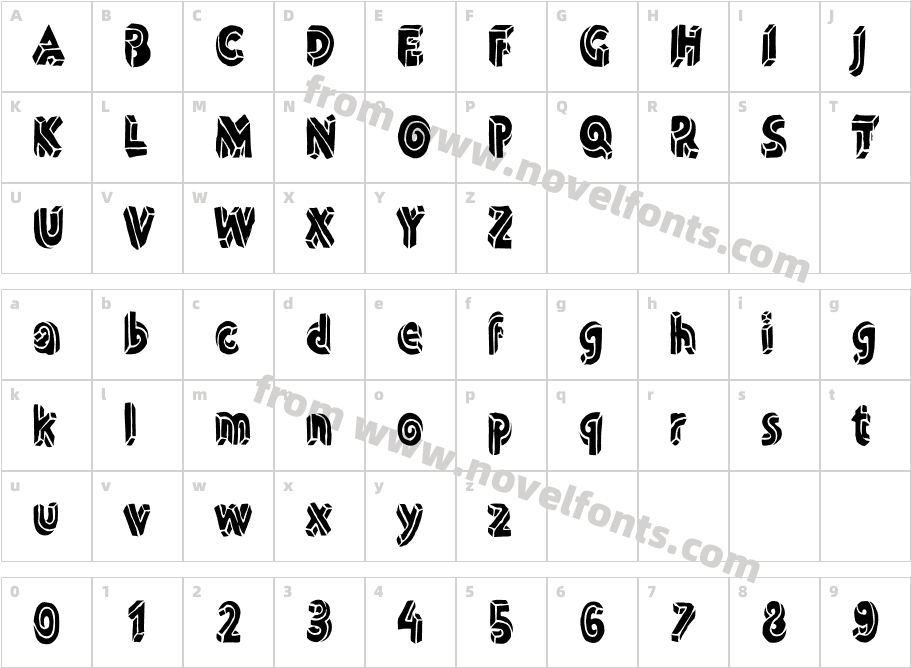 LinotypeDummy-BlackCharacter Map