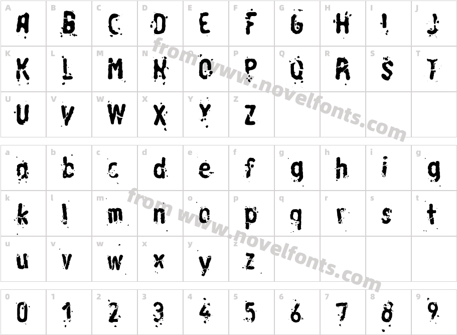 LinotypeRussischBrot-EatOneCharacter Map