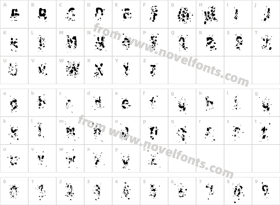 LinotypeRussischBrot-EatThreeCharacter Map