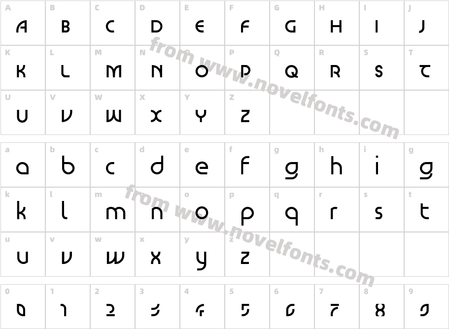 LinotypeScott-Venus-RegularCharacter Map