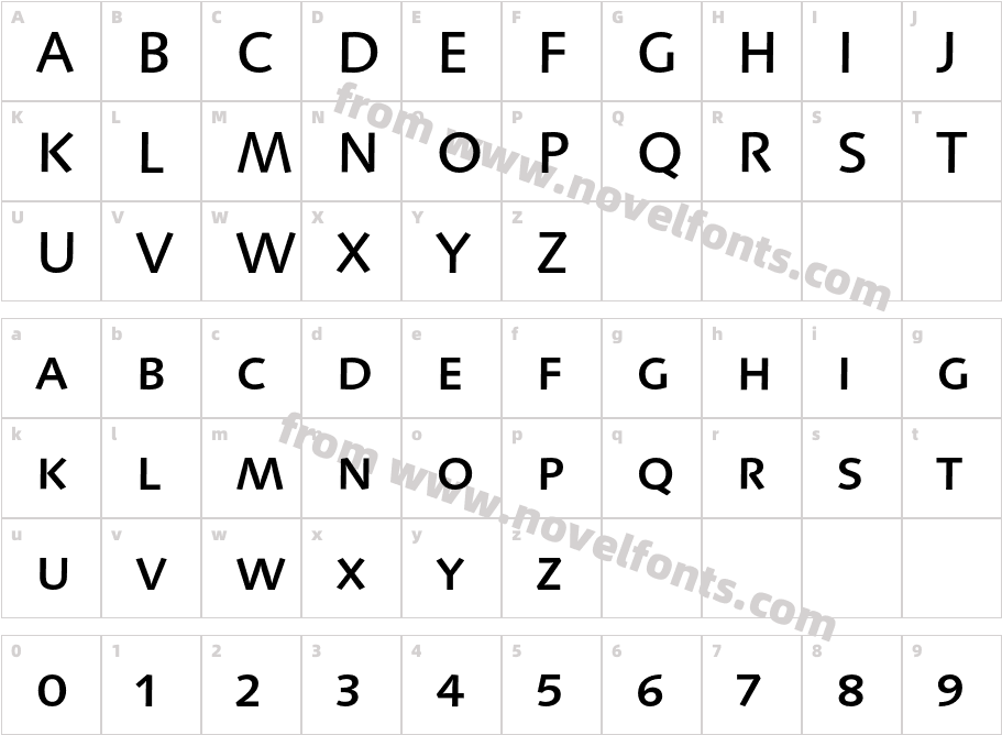 LinotypeSyntaxSC-MediumCharacter Map