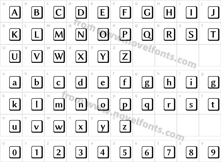 Linux Biolinum Keyboard OCharacter Map