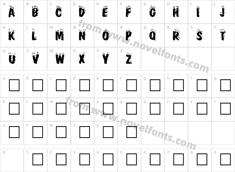 CrackFirCharacter Map