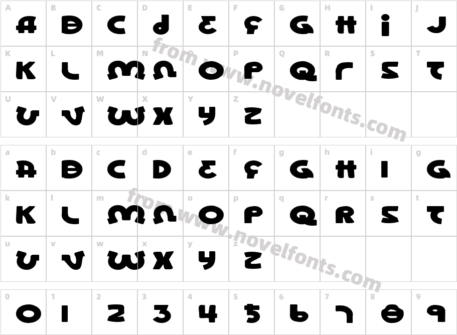 Lionel ExpandedCharacter Map