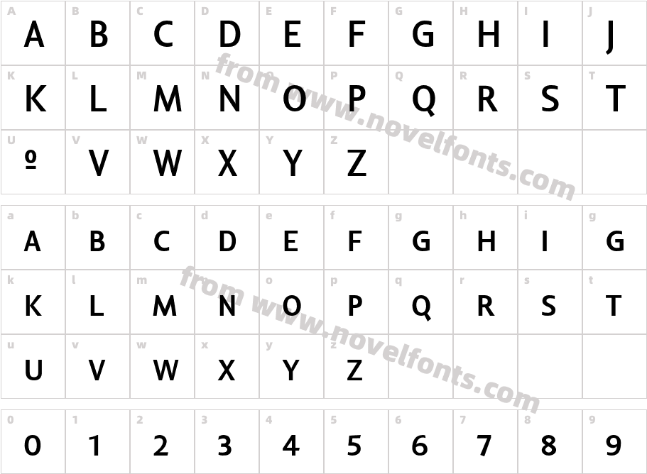 LisboaSansSC-BoldCharacter Map