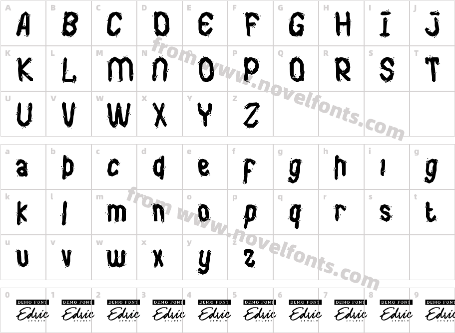 CrackedWordsDemoRegularCharacter Map