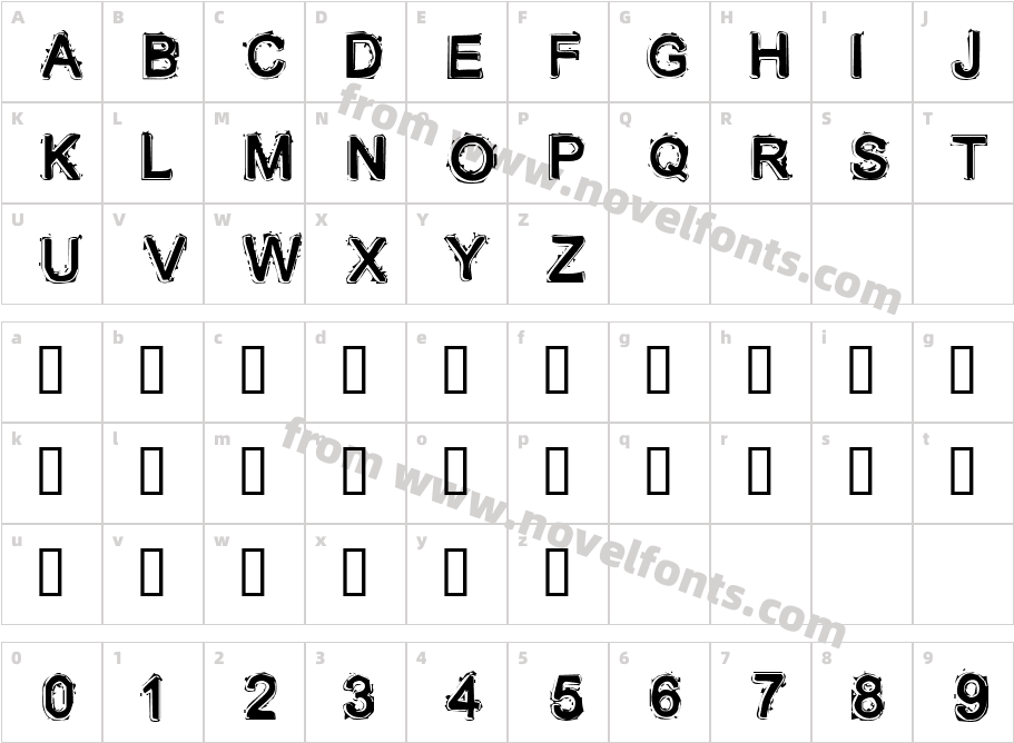 LithiumCharacter Map