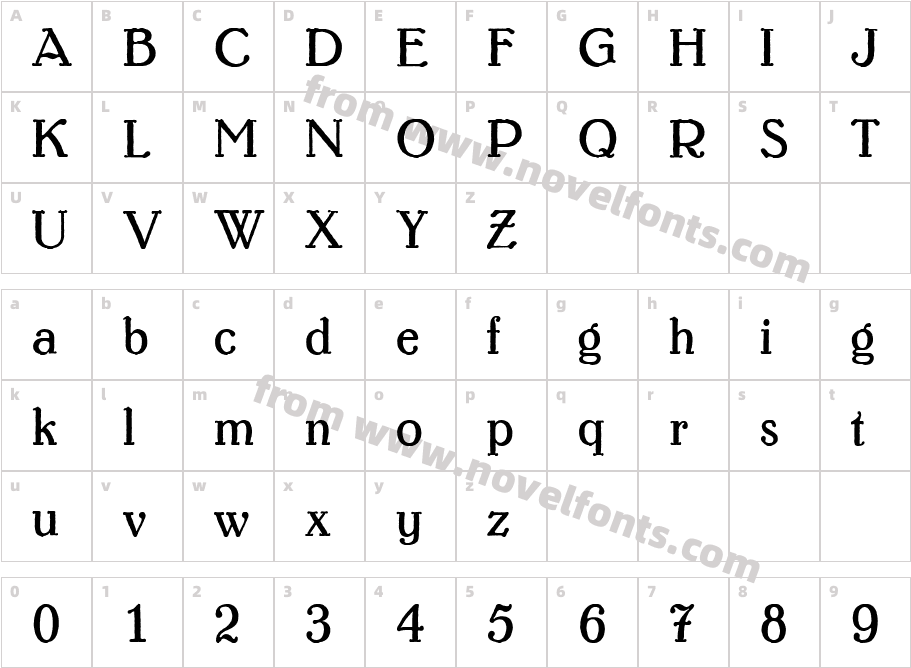 Lo-Type (R) LightCharacter Map