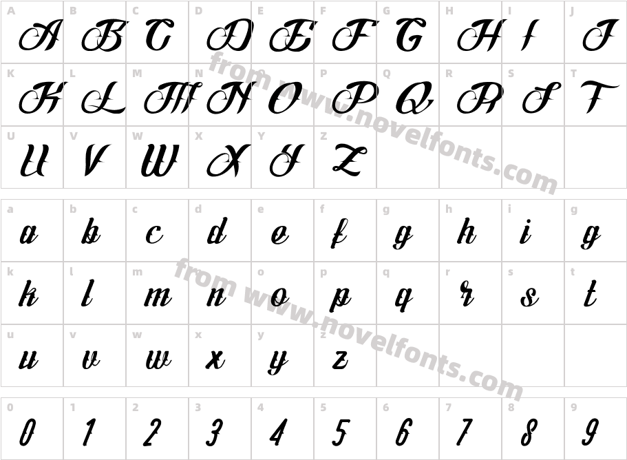 Logawa Regular RegularCharacter Map