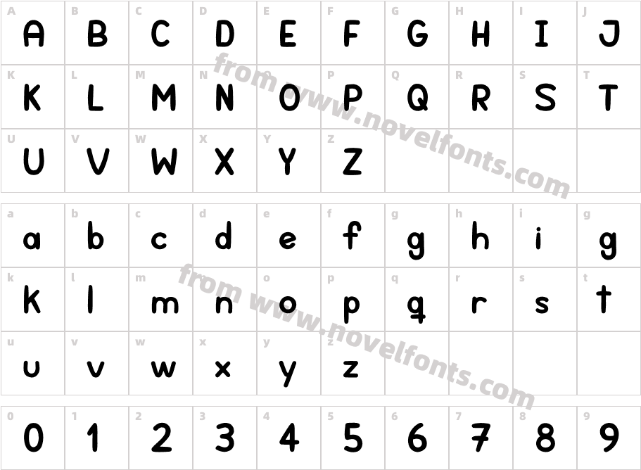 Lola Sans BoldCharacter Map