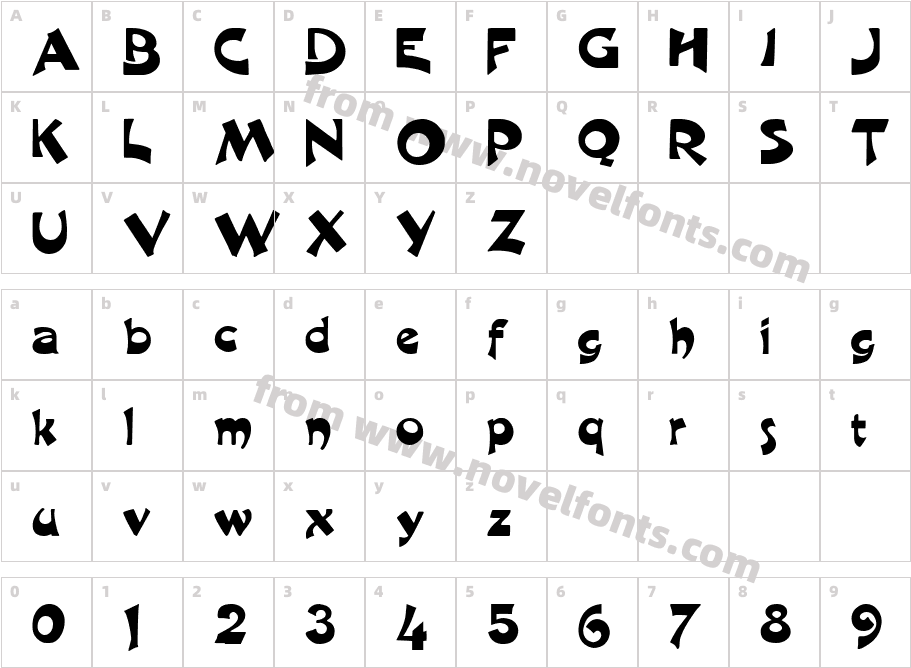 Crane  NormalCharacter Map