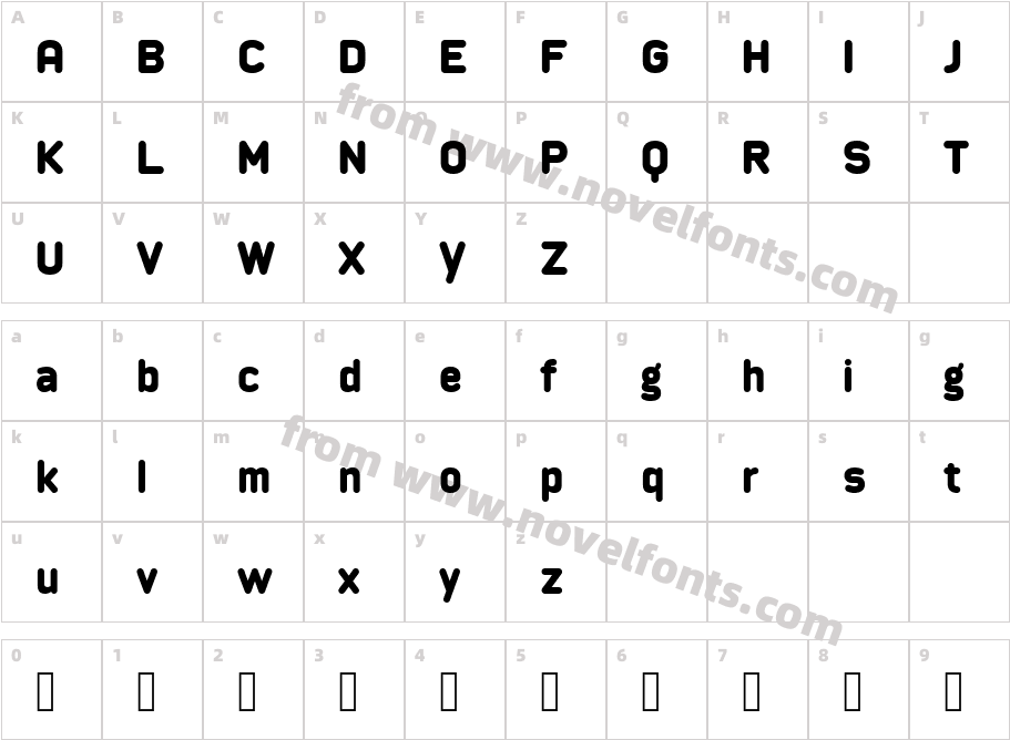 Longdoosi Regular Personal UseCharacter Map