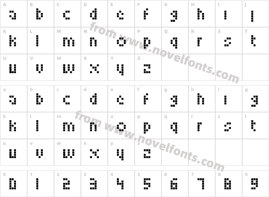 Looksky FontCharacter Map