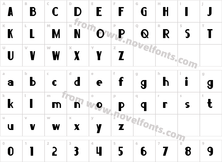 LorreCharacter Map