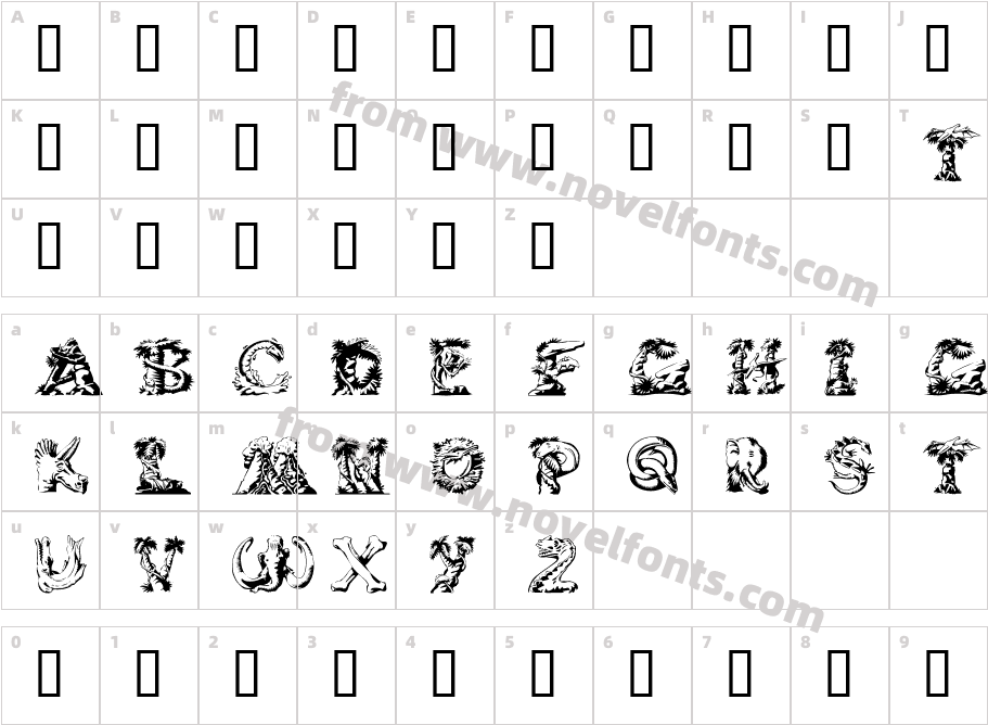 Lost WorldCharacter Map