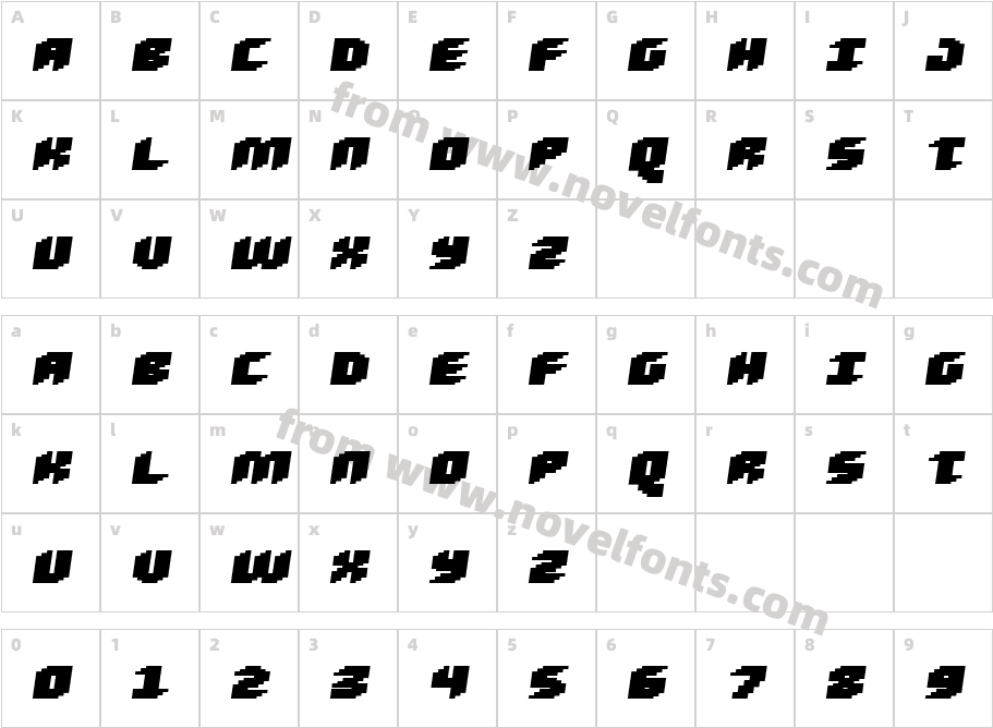 Loud noise Black SkewCharacter Map