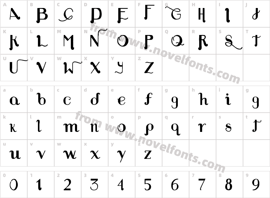 Louie's FontCharacter Map