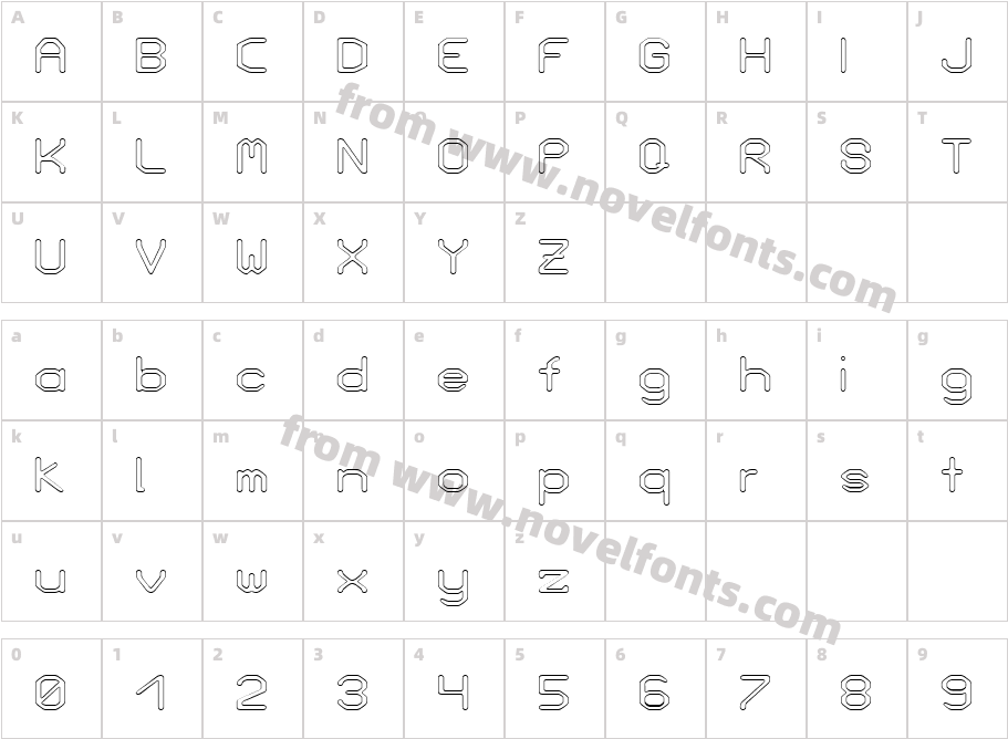 Love Parade outline BoldCharacter Map