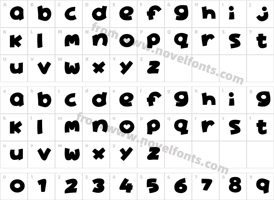 Lovely CuteCharacter Map