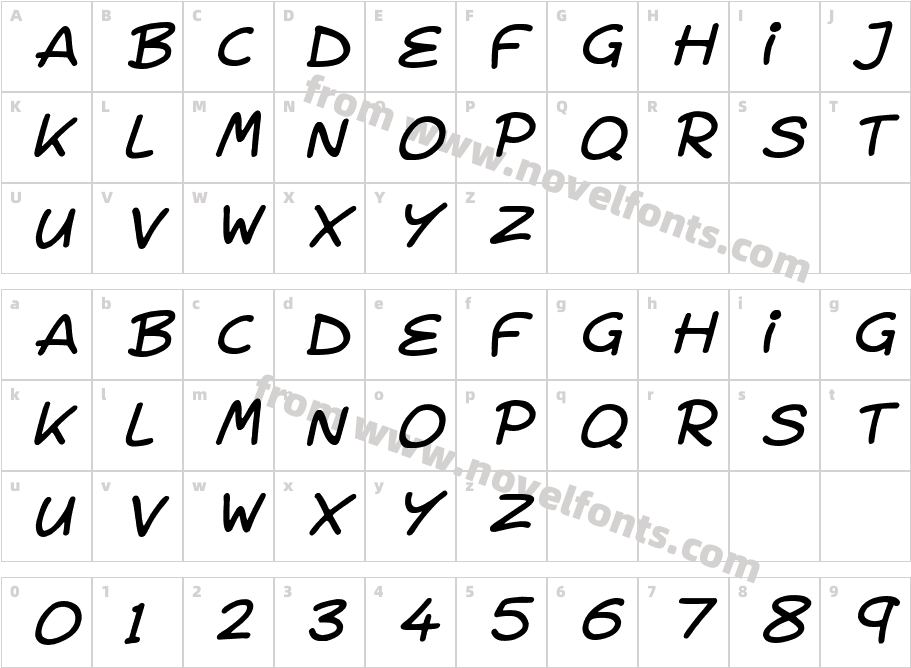 Lovey Doveys ItalicCharacter Map