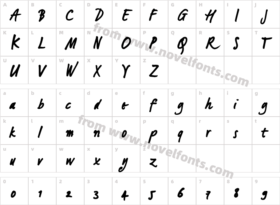 LucasHandFeetBoldCharacter Map