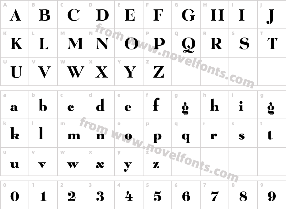 Lucian Bold BTCharacter Map