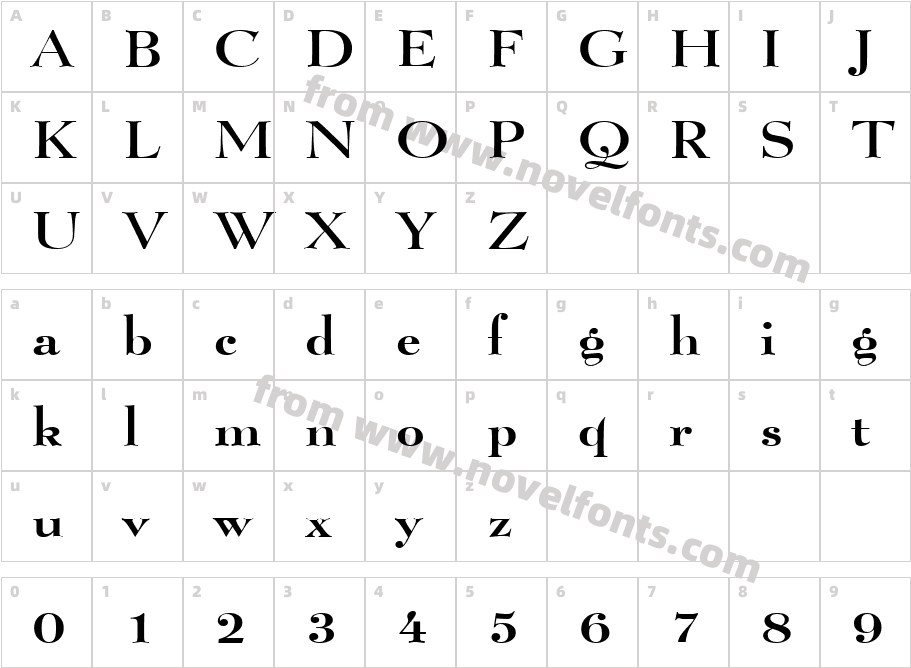 Luciano Wide NormalCharacter Map