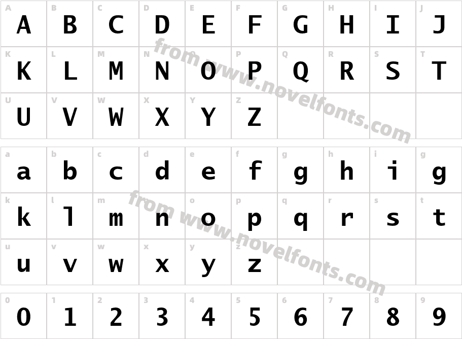 LucidaSansTypeEF-BoldCharacter Map