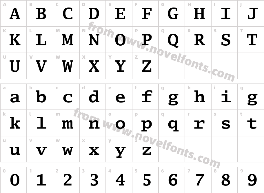 LucidaTypewriter-BoldCharacter Map