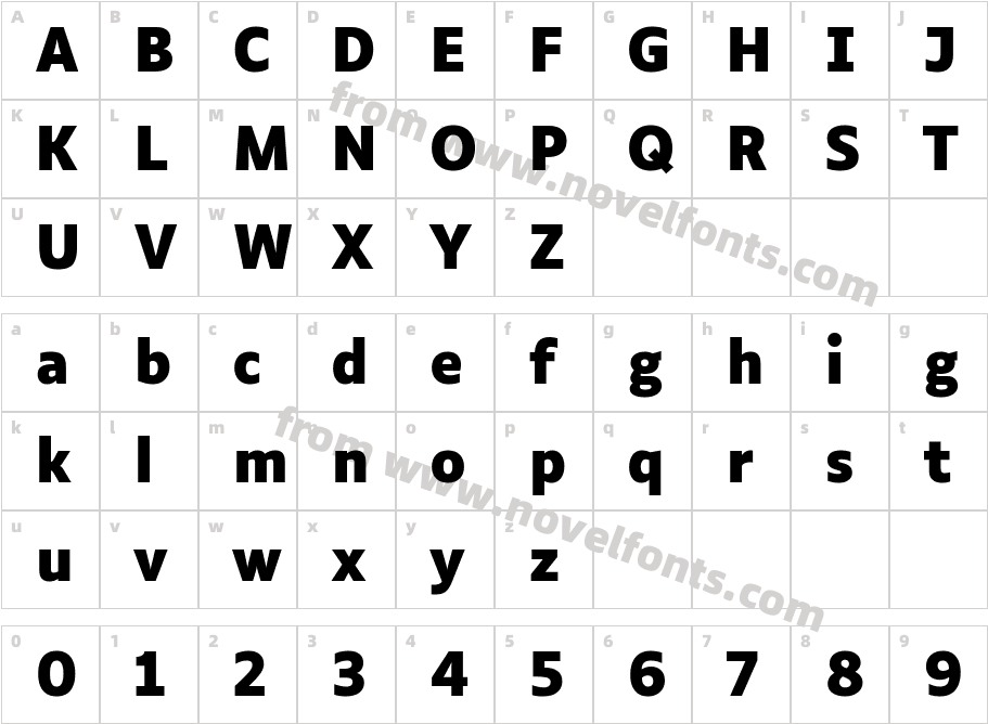 Luciole BoldCharacter Map