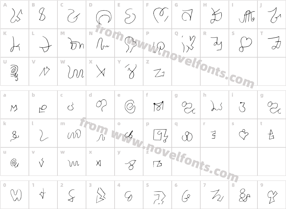 Luis Ornamental RegularCharacter Map