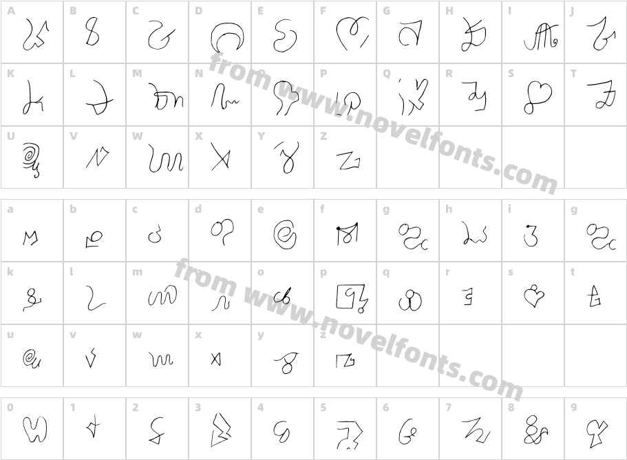 Luis Ornamental RegularCharacter Map