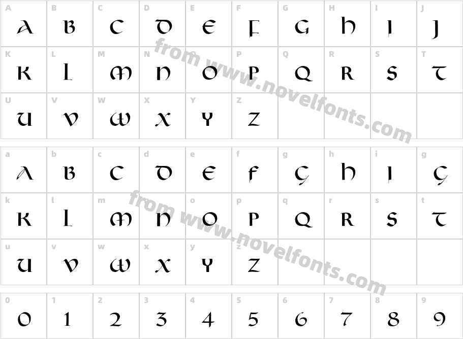 LukreziaCharacter Map