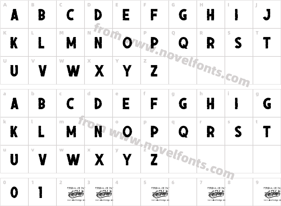 LumberoCharacter Map