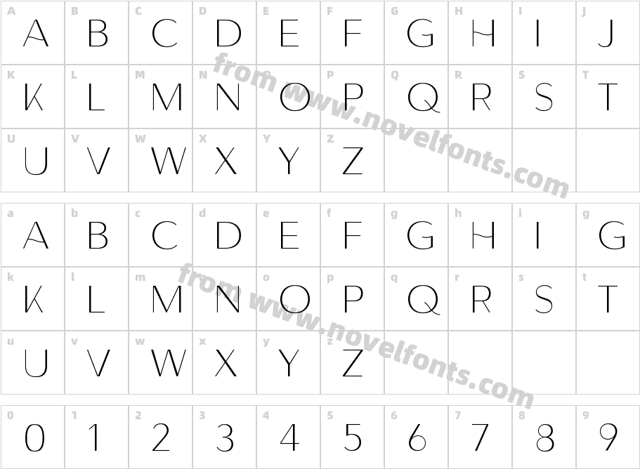 LunatesNonCommercialRegularCharacter Map