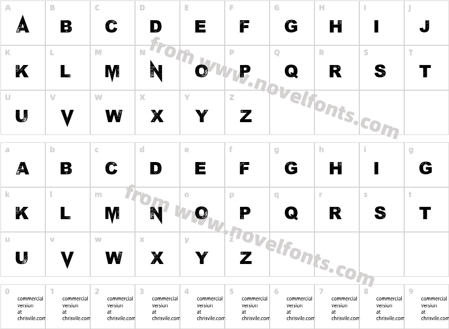 M PonderosaCharacter Map