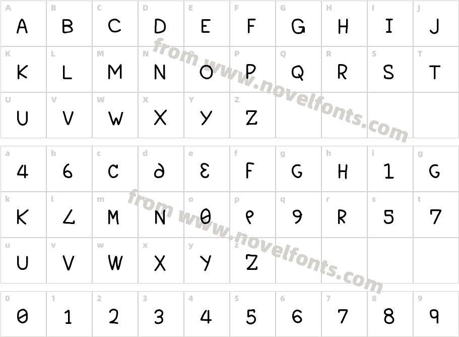 M0N0T3CHN0L0GY2407 RegularCharacter Map