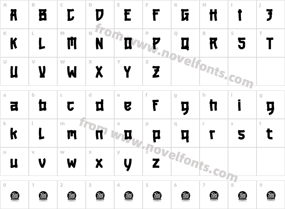 MAREKA Personal UseCharacter Map