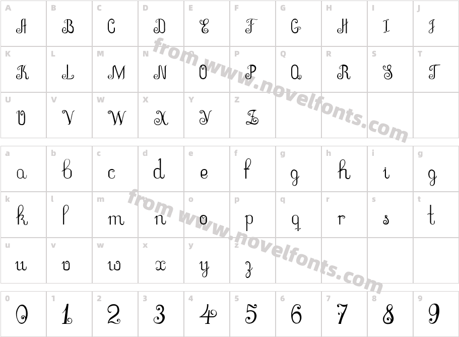 MAY1Character Map