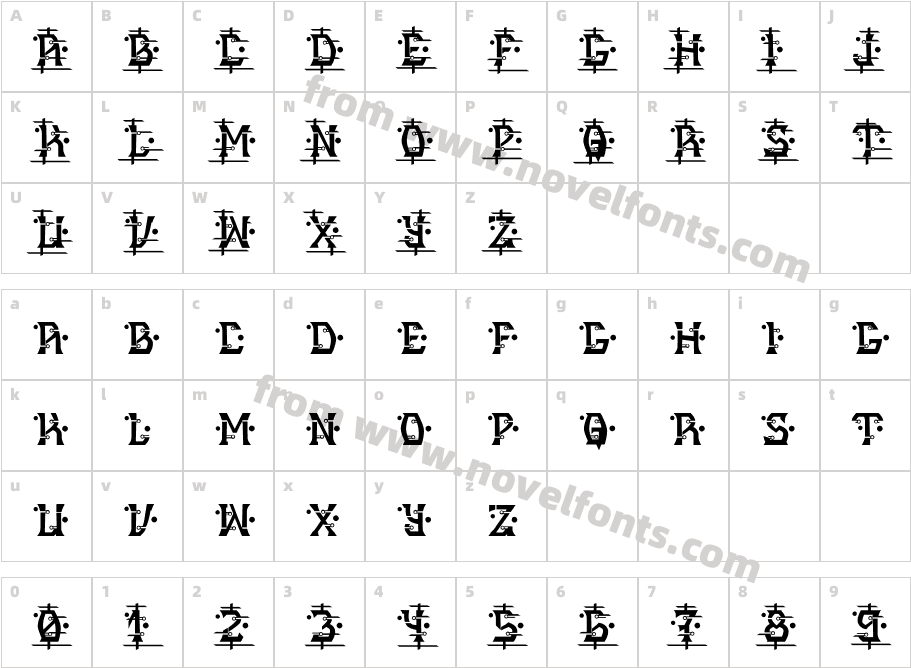 MB Alien Report 72Character Map