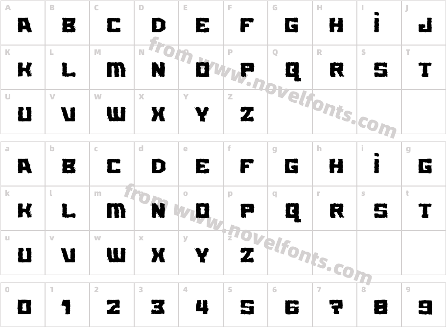 MB-Element StandardCharacter Map